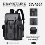 DRAWSTRING FAUX LEATHER BACKPACK - Image 5
